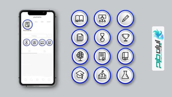 کاور هایلایت نقاشی برای پیج اینستاگرام