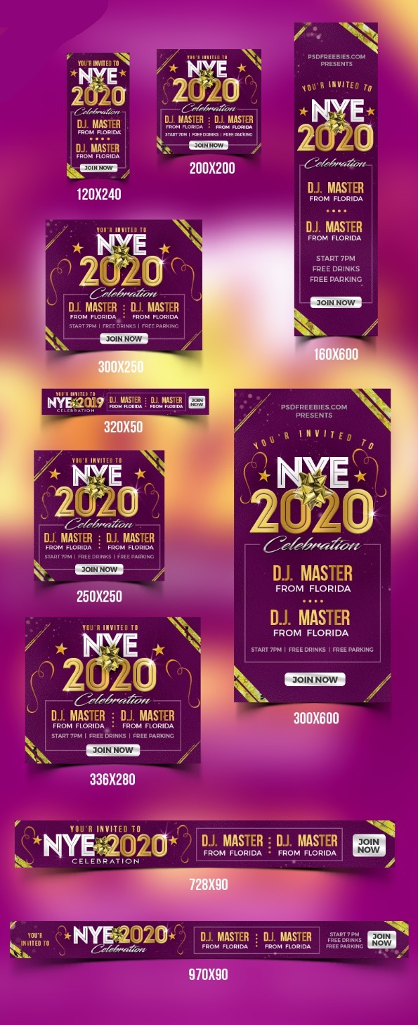 مجموعه بنر تبلیغاتی تخفیف سال نو