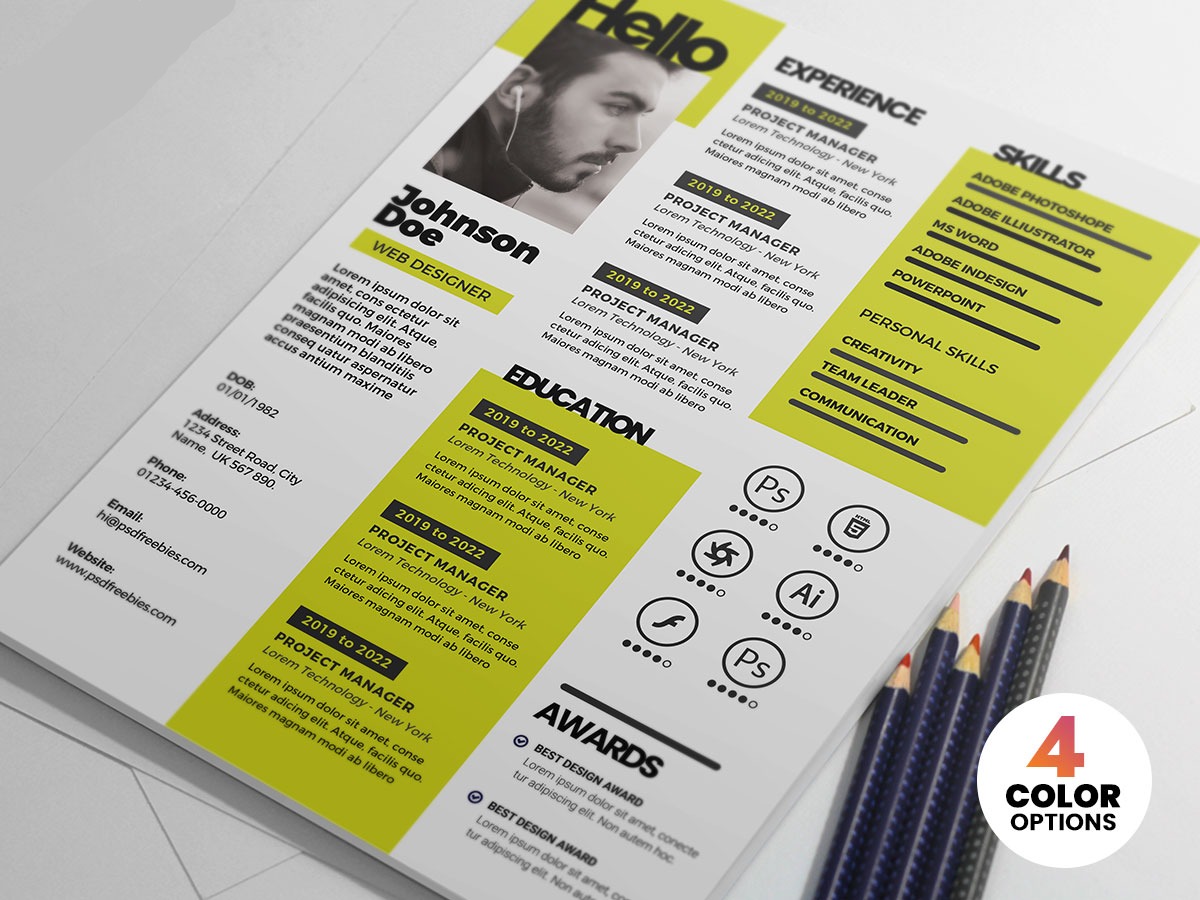 طرح لایه باز رزومه کاری طراح وب طرح لایه باز رزومه کاری طراح وب