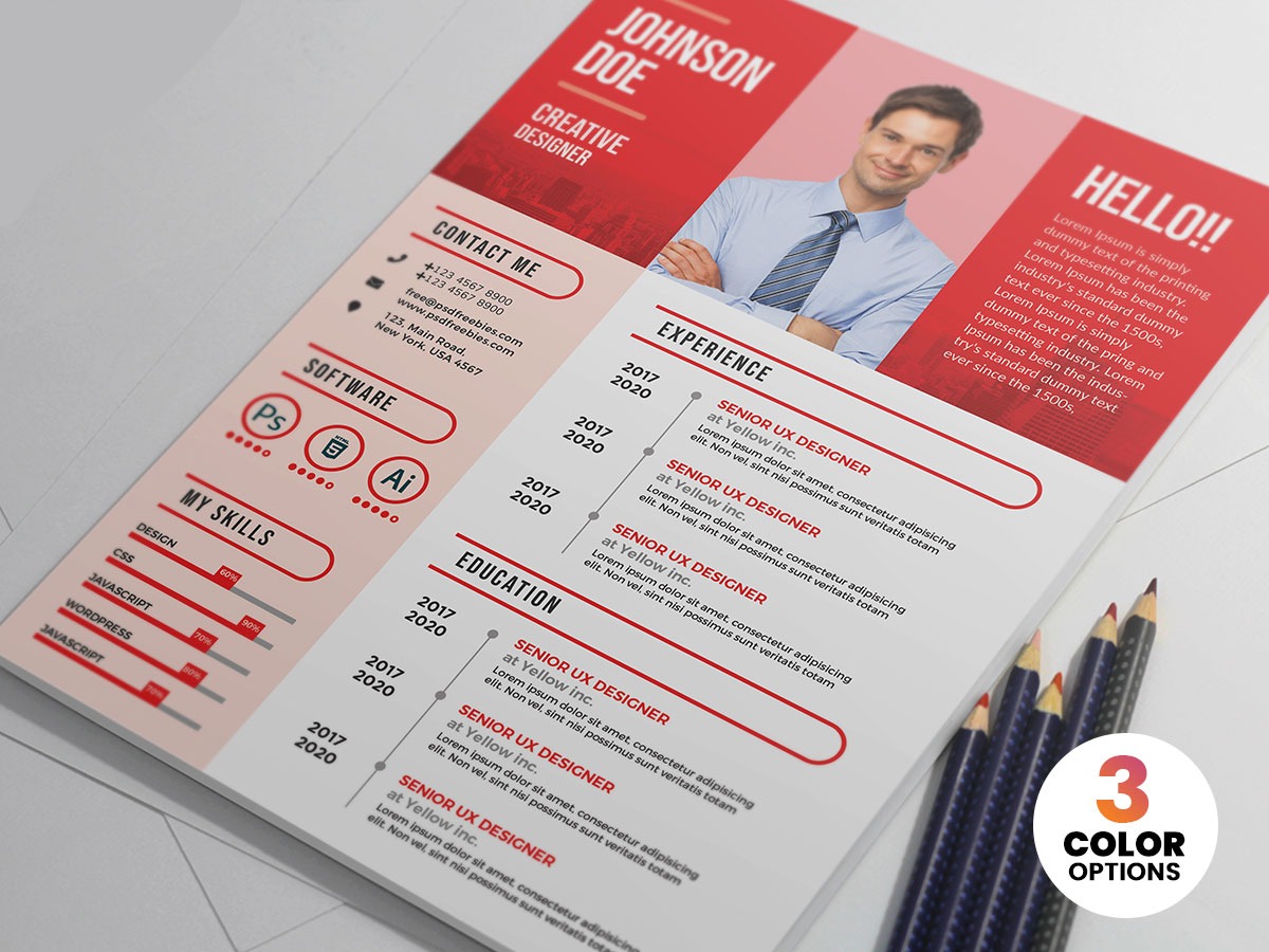 طرح لایه باز رزومه کاری برای طراح گرافیک طرح لایه باز رزومه کاری برای طراح گرافیک