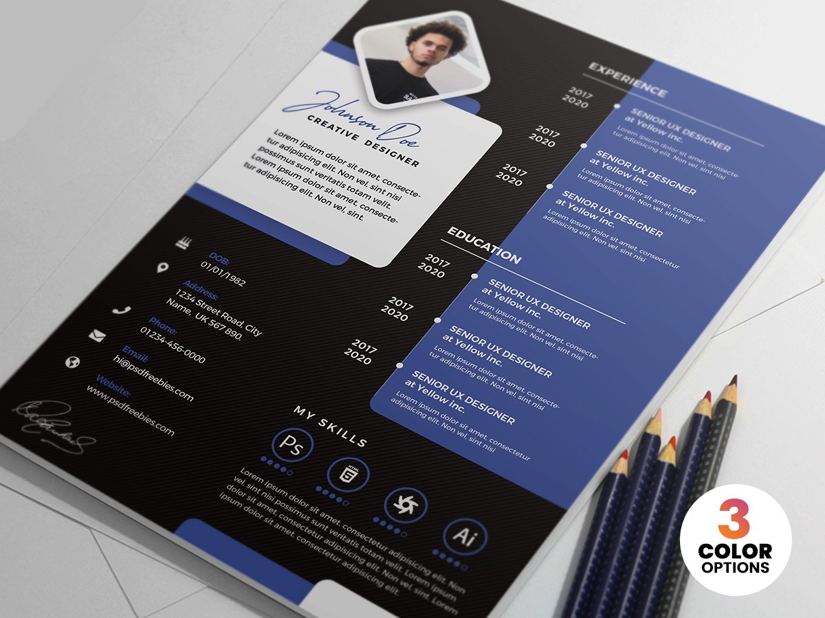 طرح لایه باز رزومه کاری برای طراحان طرح لایه باز رزومه کاری برای طراحان