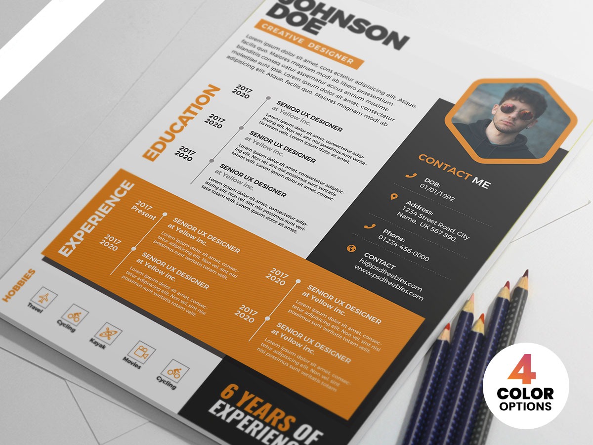 طرح رزومه لایه باز طراح گرافیک طرح رزومه لایه باز طراح گرافیک