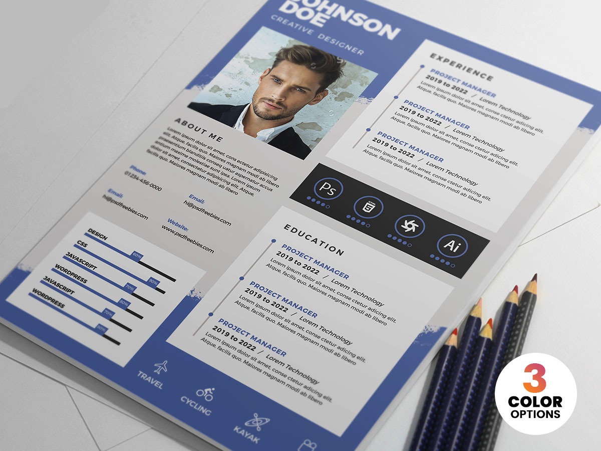 طرح آماده لایه باز رزومه برای طراح طرح آماده لایه باز رزومه برای طراح