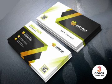 طرح لایه باز کارت ویزیت انتزاعی شرکتی