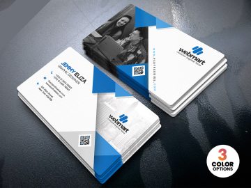 طرح لایه باز کارت ویزیت شخصی مینیمالیستی