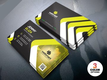 طرح لایه باز کارت ویزیت مدرن تمیز